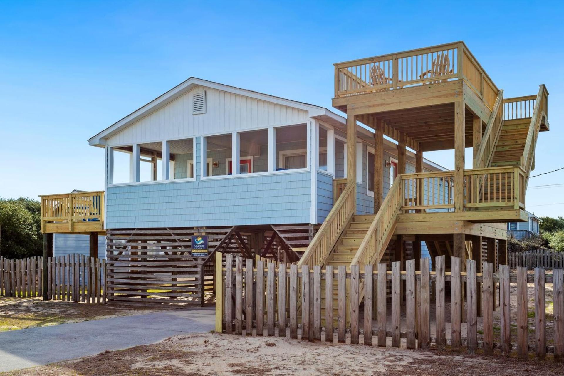 4011 The Dogs House 2 Min Walk To Beach Kitty Hawk Extérieur photo