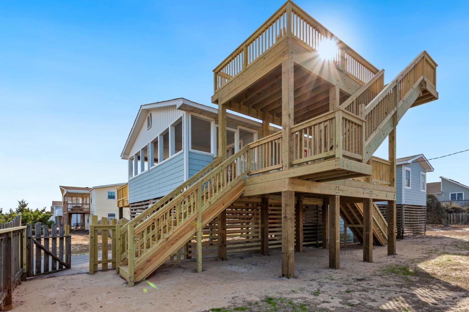 4011 The Dogs House 2 Min Walk To Beach Kitty Hawk Extérieur photo